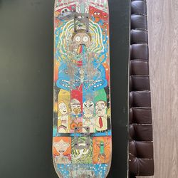 Rick and Morty skateboard deck