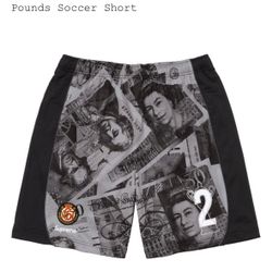 Supreme FW25’ week 14 Polartec® Face Mask Half Zip Hooded Sweatshirt, Pounds Soccer Short Black