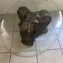 VINTAGE glass Table. $45 obo