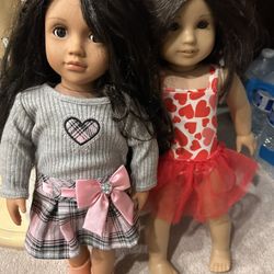 2 American Girl Dolls, No Outfits
