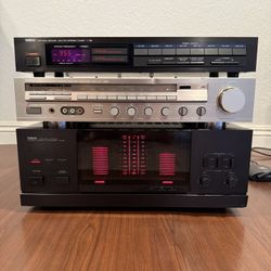 YAMAHA M-60 Stereo Power Amplifier,Stereo Control Amplifier & Yamaha Tuner T-28