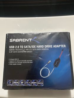 Sabrent USB 2.0 to SATA/IDE Hard Drive Adapter Kit (Model USB-DSC5)