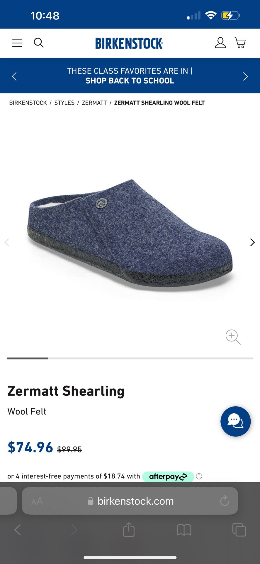 Birkenstock Kids Zermatt Shearling Slippers