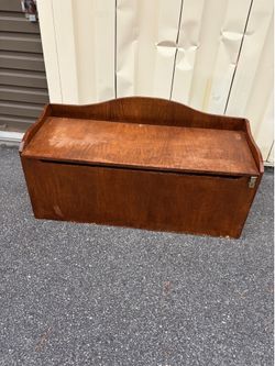 Wooden Toy Chest Storage Bench