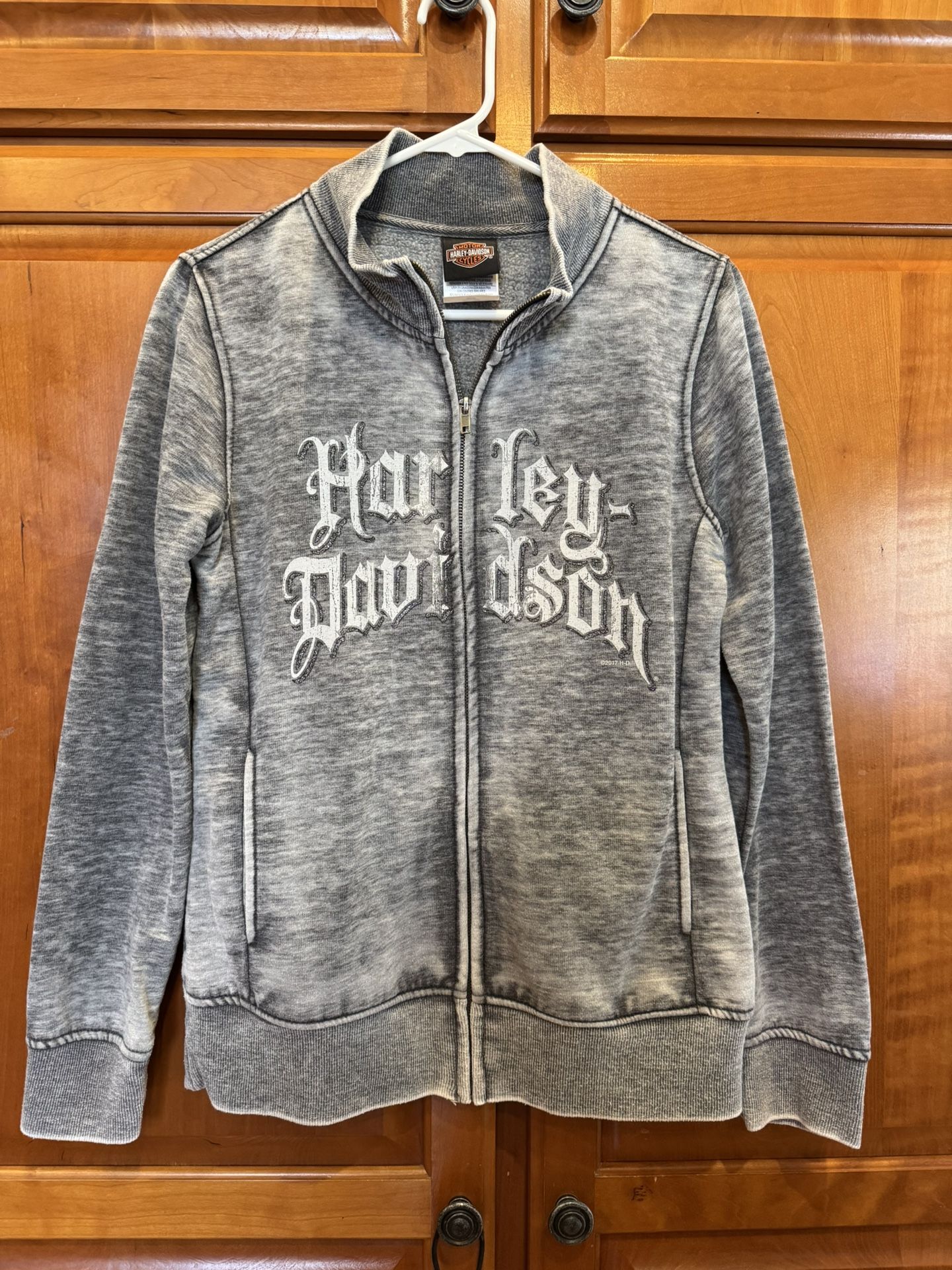 WOMANS HARLEY DAVIDSON ZIP UP JACKET (medium)