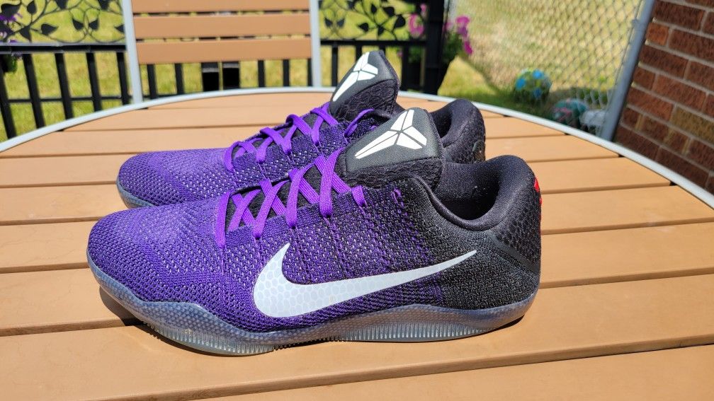 Nike Kobe 11 Elite Low Eulogy Hyper Grape Size 13 Basketball Shoes