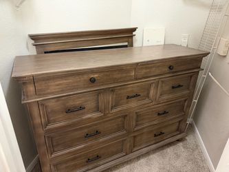 Dresser with mirror