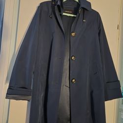 London Fog Raincoat With Removable Hood