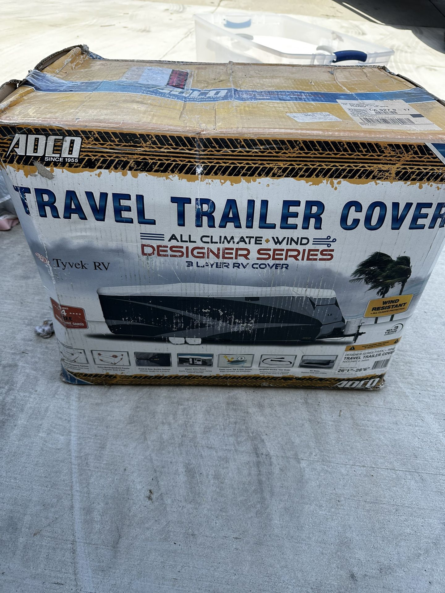 ADCO Travel Trailer Cover.  26-28 Foot