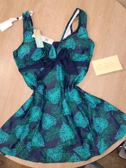 Tropical Print Dress with Tags
