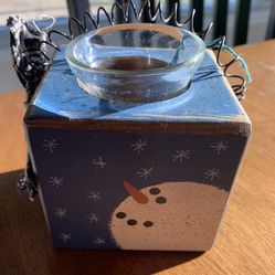 Snowman Candle Holder