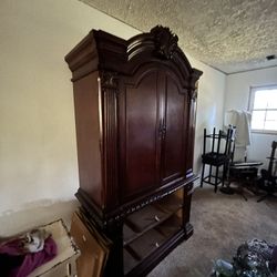 Solid Oak Armoire 