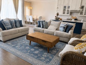Tahlia Bay Sofa & Loveseat Set — Like New.