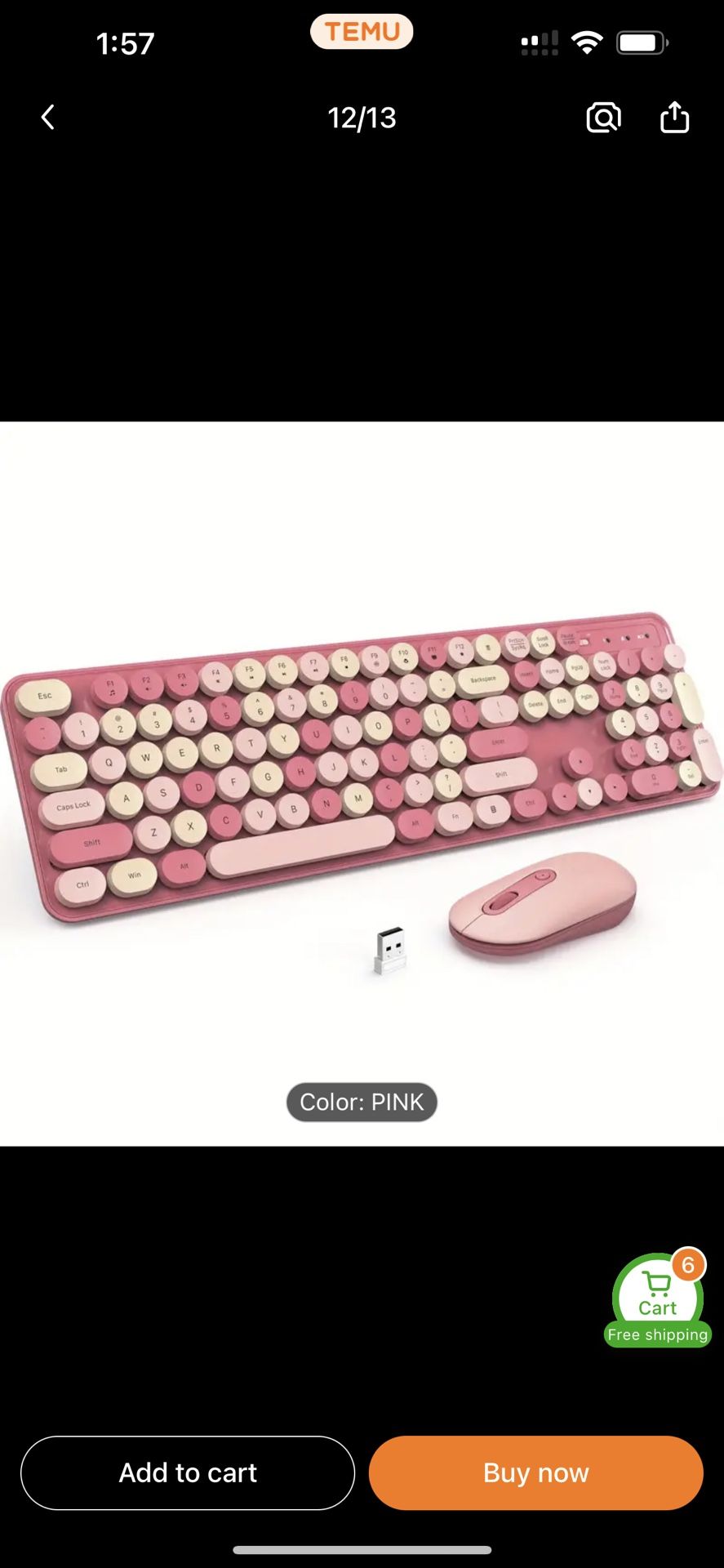 Brand New Pink Mouse And Keyboard