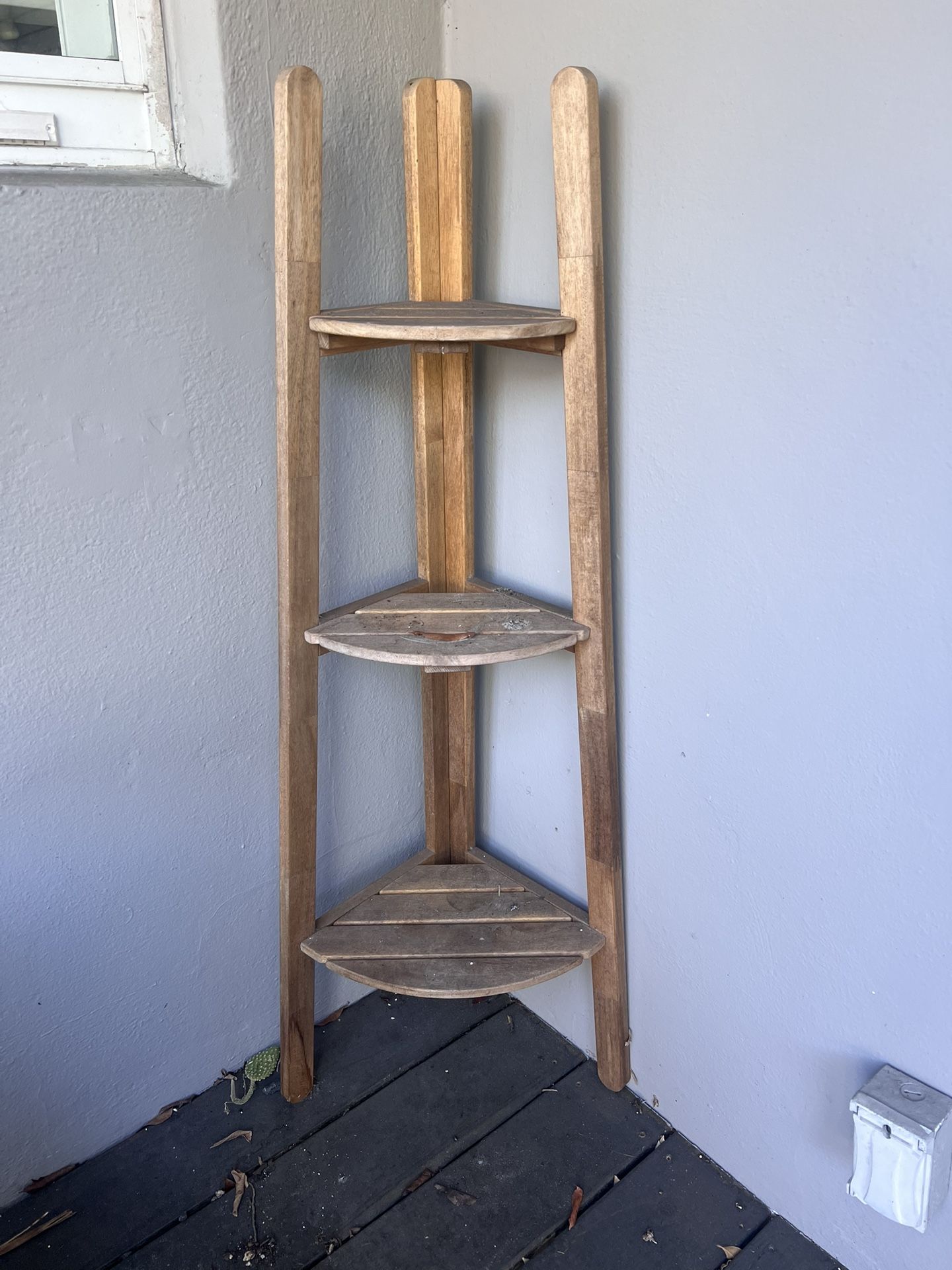 Wooded Plant Stand  