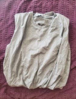Joe's Padded Muscle Tank / Bubble Tee for woman, light gray, Size L
