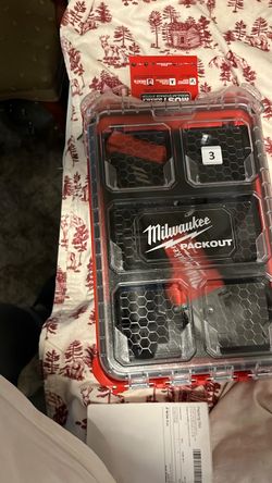 Milwaukee angle grinder and pack out