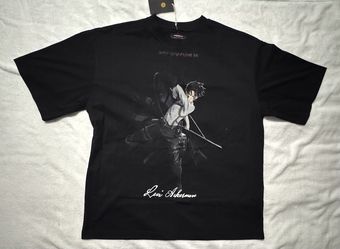 Dechire Lifestyle Attack on Titan Levi Ackerman Graphic T-Shirt Black 2XL NWT