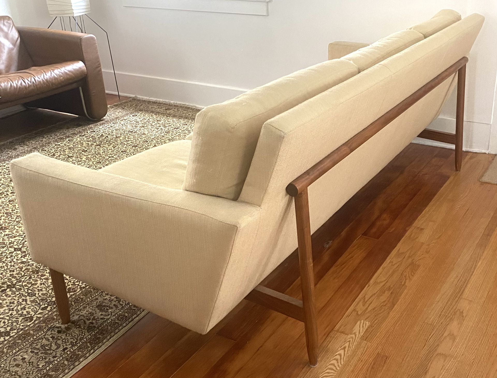 DWR Raleigh Sofa - Ivory wool and oak frame