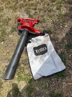 Toro Electric Leaf Blower Vacuum with Bag