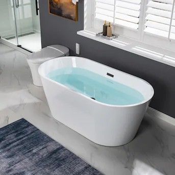 sale: woodbridge 59'' acrylic freestanding bathtub