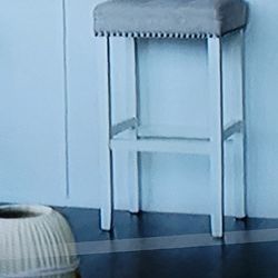 2 Tan  Counter Stool, wooden Legs, NIB