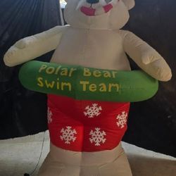 Polar Bear Christmas Blow Up 