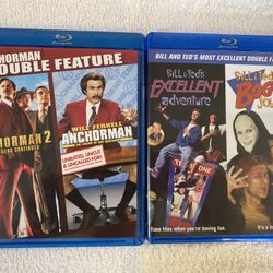 Anchorman/Bill & Ted Blu Ray’s