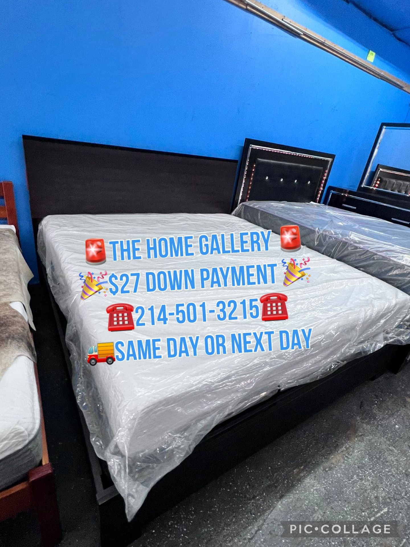 King Bed frame $399