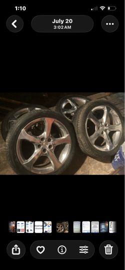 20” rims and tires