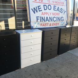 Chest 5 Drawers In Any Color New