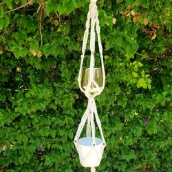 Double Macrame Plant Hanger 