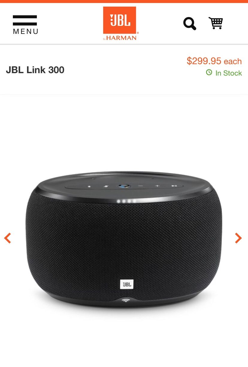 JBL link 300 smart speaker