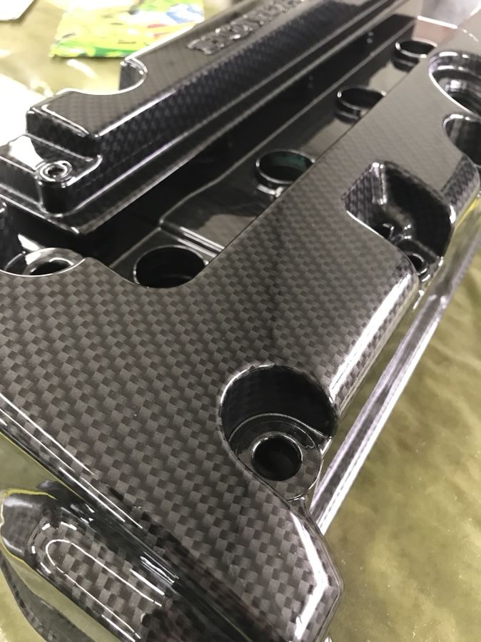 Carbon fiber Hydro dip k20 valve cover