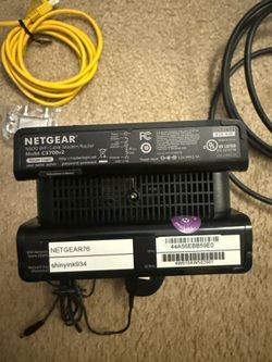 Netgear N600 cable modem and router