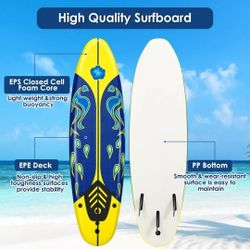 6' Surfboard Foami Body Surfing Board