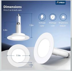 LED Recessed light 6pack