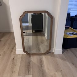 Natural Pine Wood Mirror