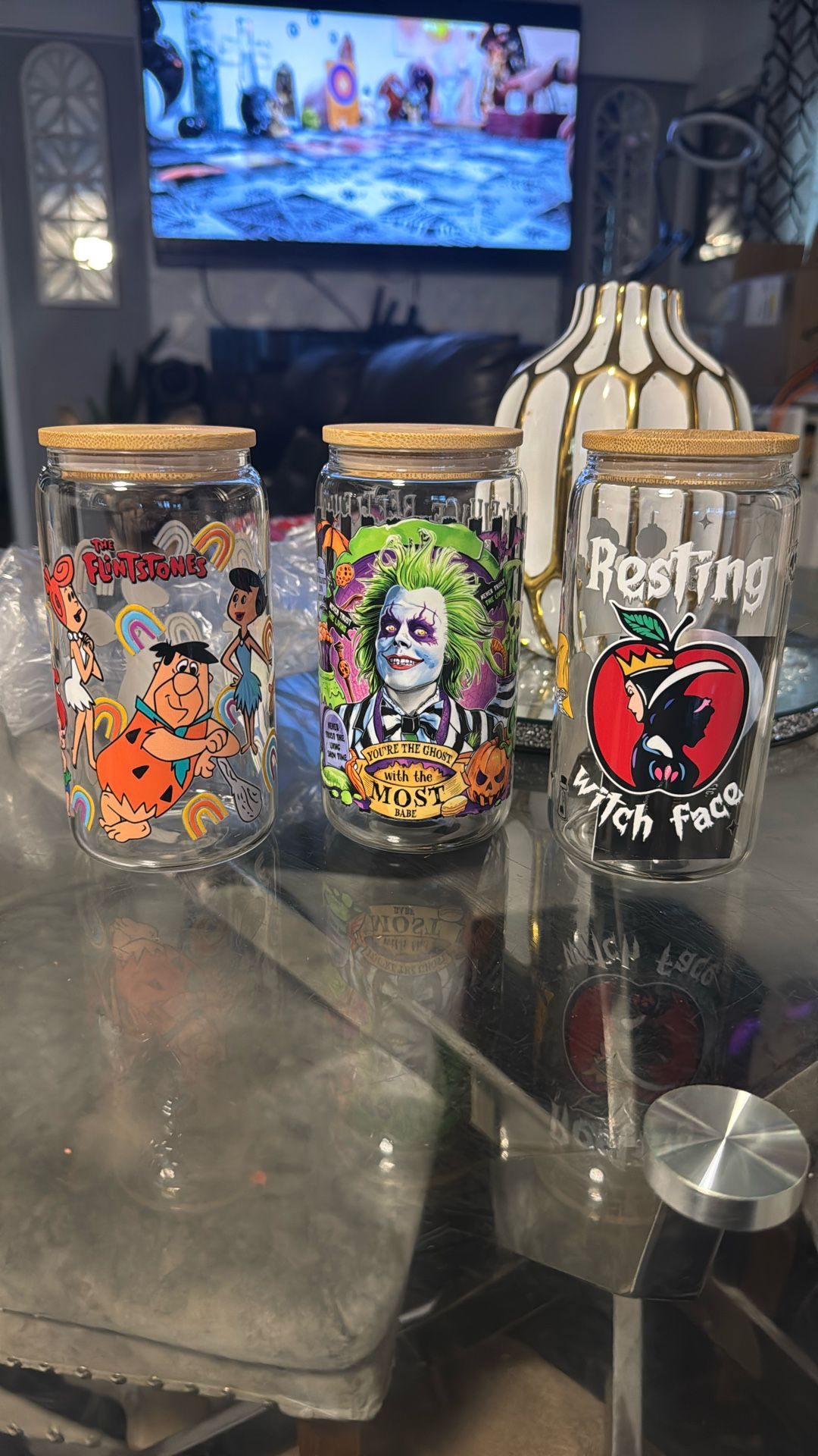 Halloween π Glass Tumblers $10