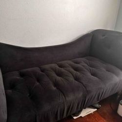 Black Tufted Couch
