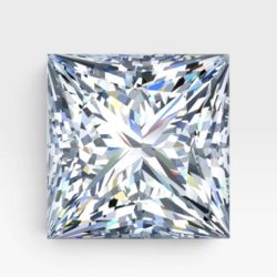 2.07 Carat IGI Certified VVS2, Color G, Princess Cut Lab Grown Loose Diamond.
