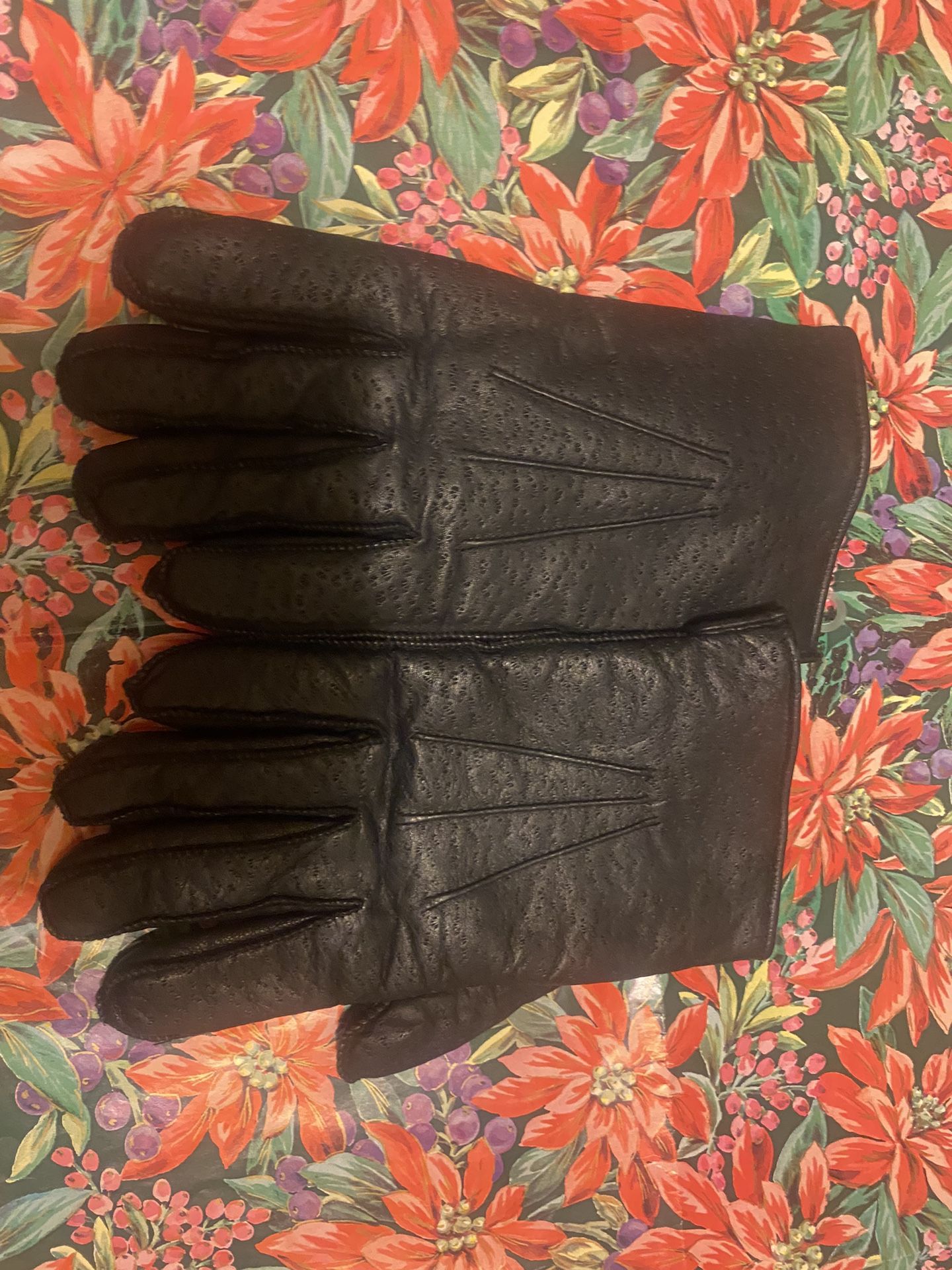 Mens Xl Cowhide Leather Winter Gloves