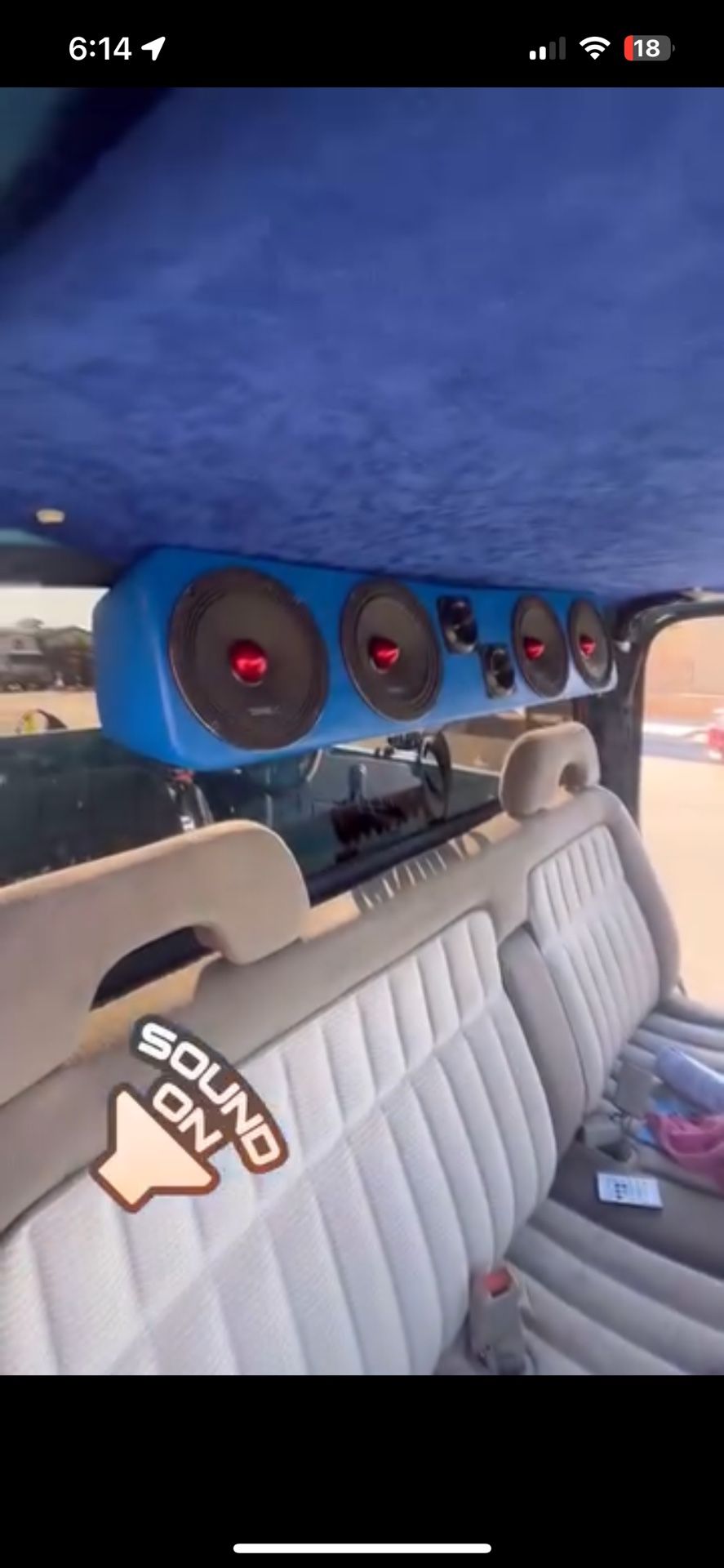 roof rack 4 6.5 and 2 tweeters