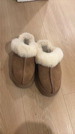 UGG Suede Shearling Slippers
