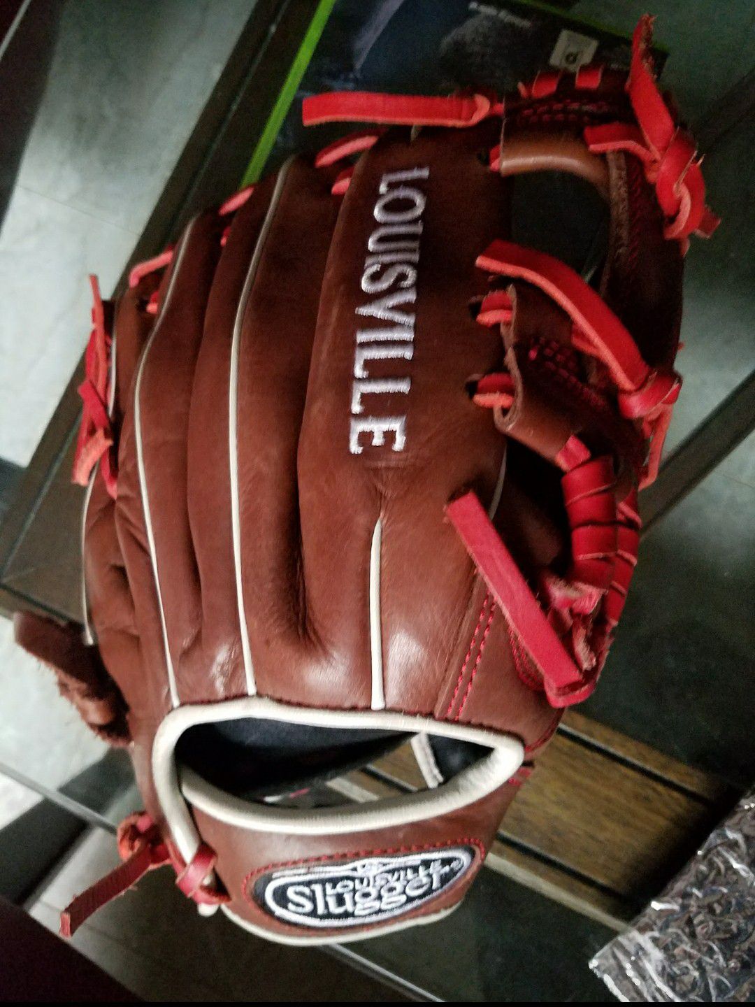 Louisville Slugger Pro Flare Baseball Glove 11.5" +New Adidas Large Batting Gloves