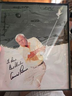 Arnold Palmer Signed Autographed Framed Photo