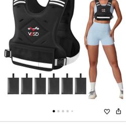 VBSD Adjustable Weighted Vest for Women Men 4-10lb 
