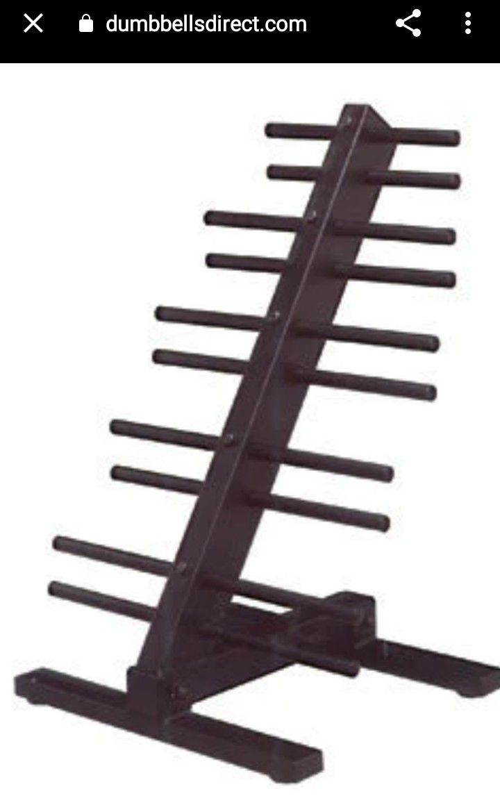 Troy T-HDR Compact Dumbbell Rack for Vinyl Dumbbells