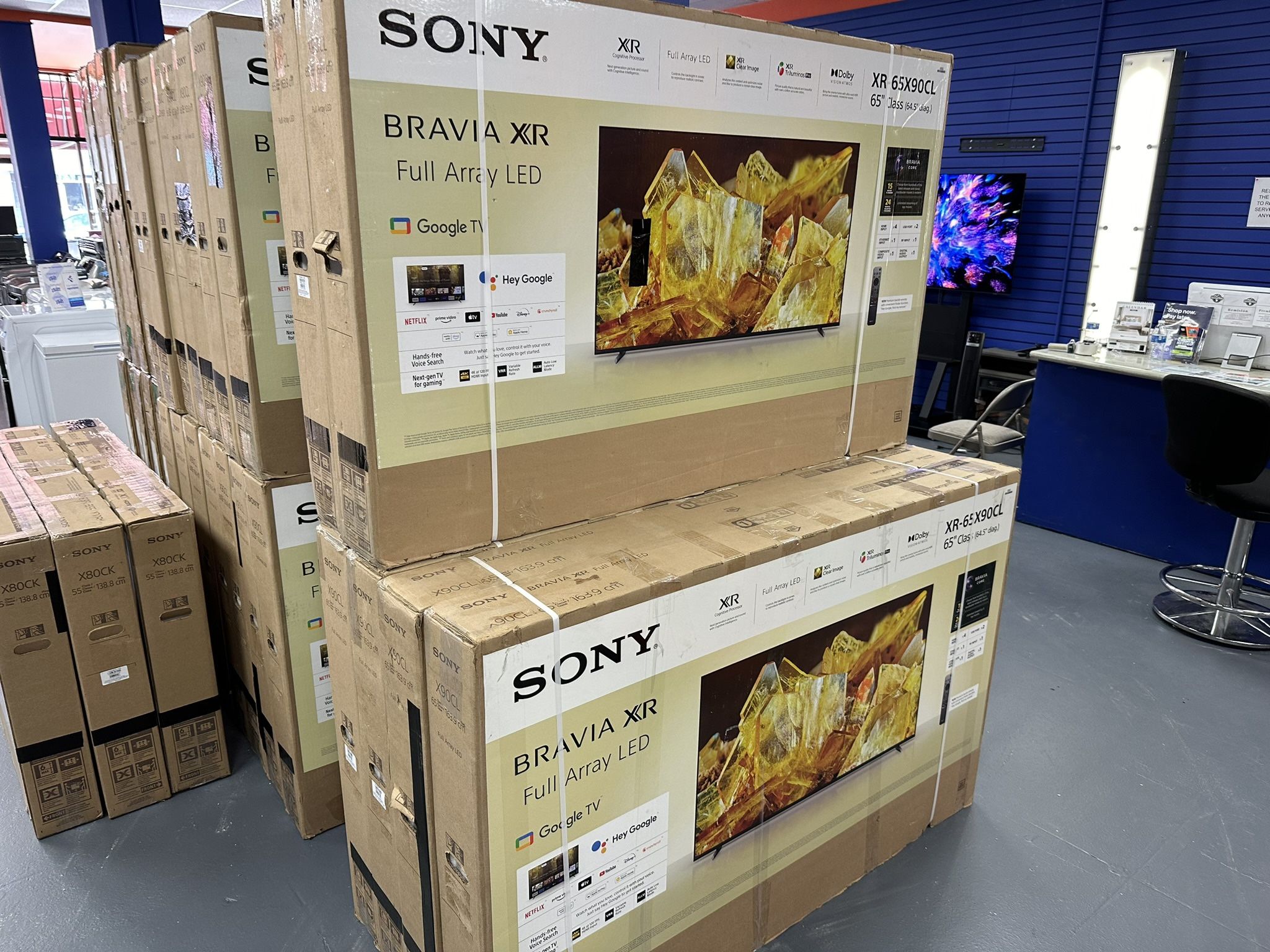 65” Sony Bravia X90L 4K UHD Smart Google Tv