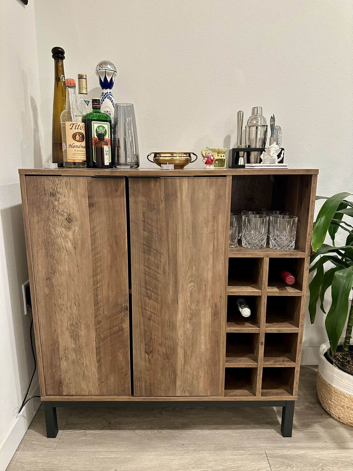 Rustic Bar Cabinet 34" - Great Condition